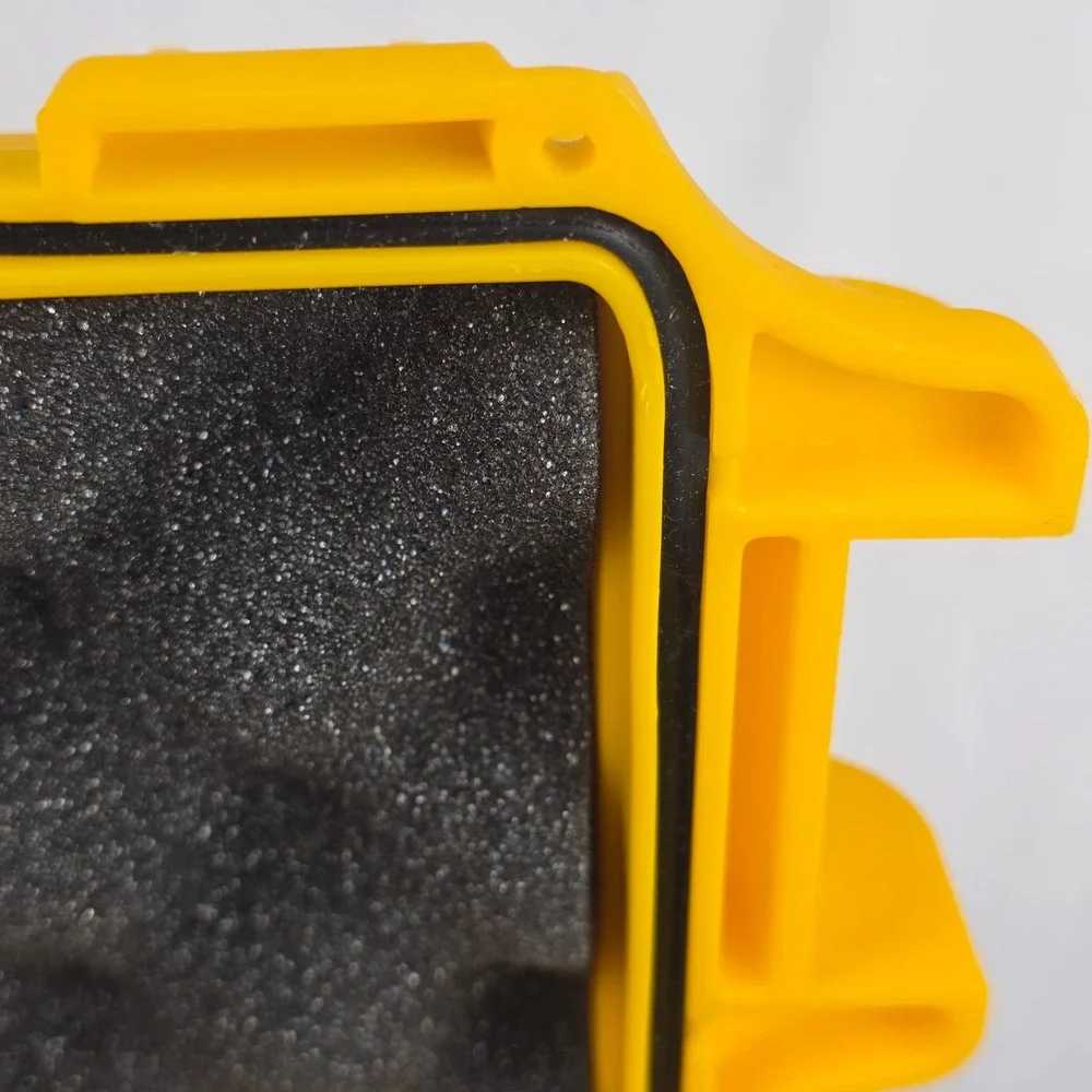 Invicta Watch Waterproof Impact Case Yellow Hard Shell Manual NO WATCH Geocache